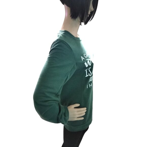 Lilicloth Funny Green Wine-Themed Size Large Crewneck Sweatshirt Long Sleeve - Picture 5 of 8